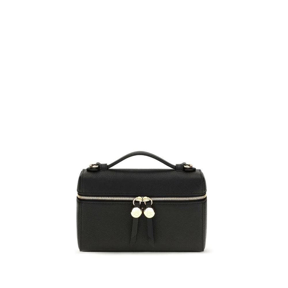 Tory Burch Black Calf Leather Bos Taurus Handbag