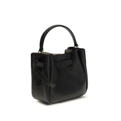 Bolso de hombro Tory Burch Bos Taurus de cuero negro