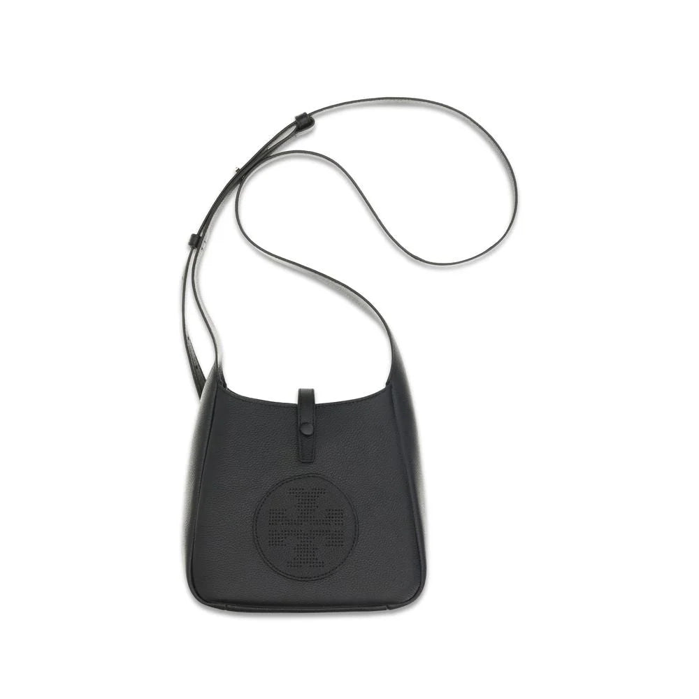 Borsa a Tracolla Bos Taurus in Pelle di Vitello Nera Tory Burch