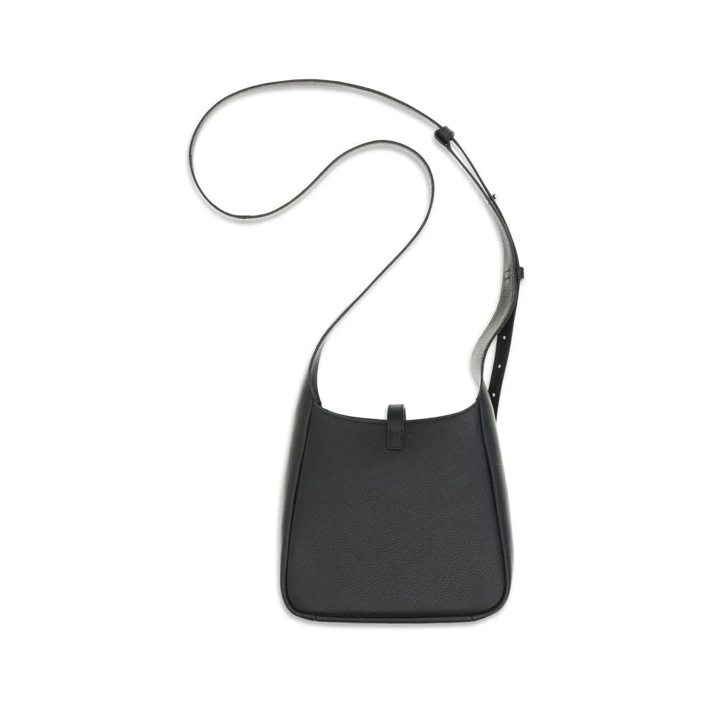 Borsa a Tracolla Bos Taurus in Pelle di Vitello Nera Tory Burch