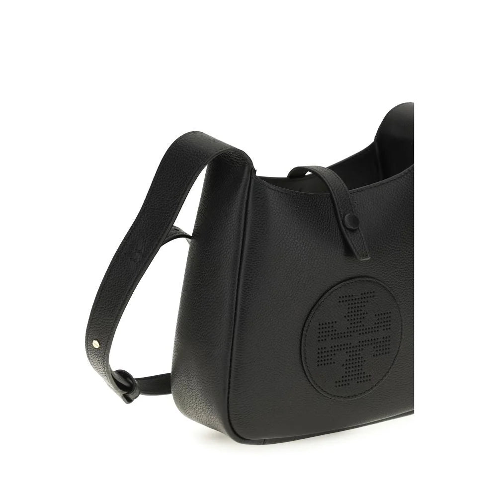 Borsa a Tracolla Bos Taurus in Pelle di Vitello Nera Tory Burch