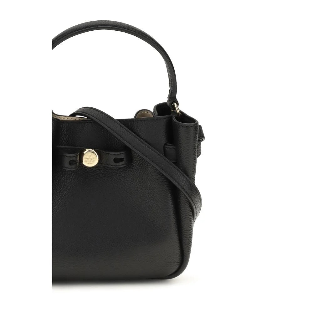 Bolso de hombro Tory Burch Bos Taurus de cuero negro