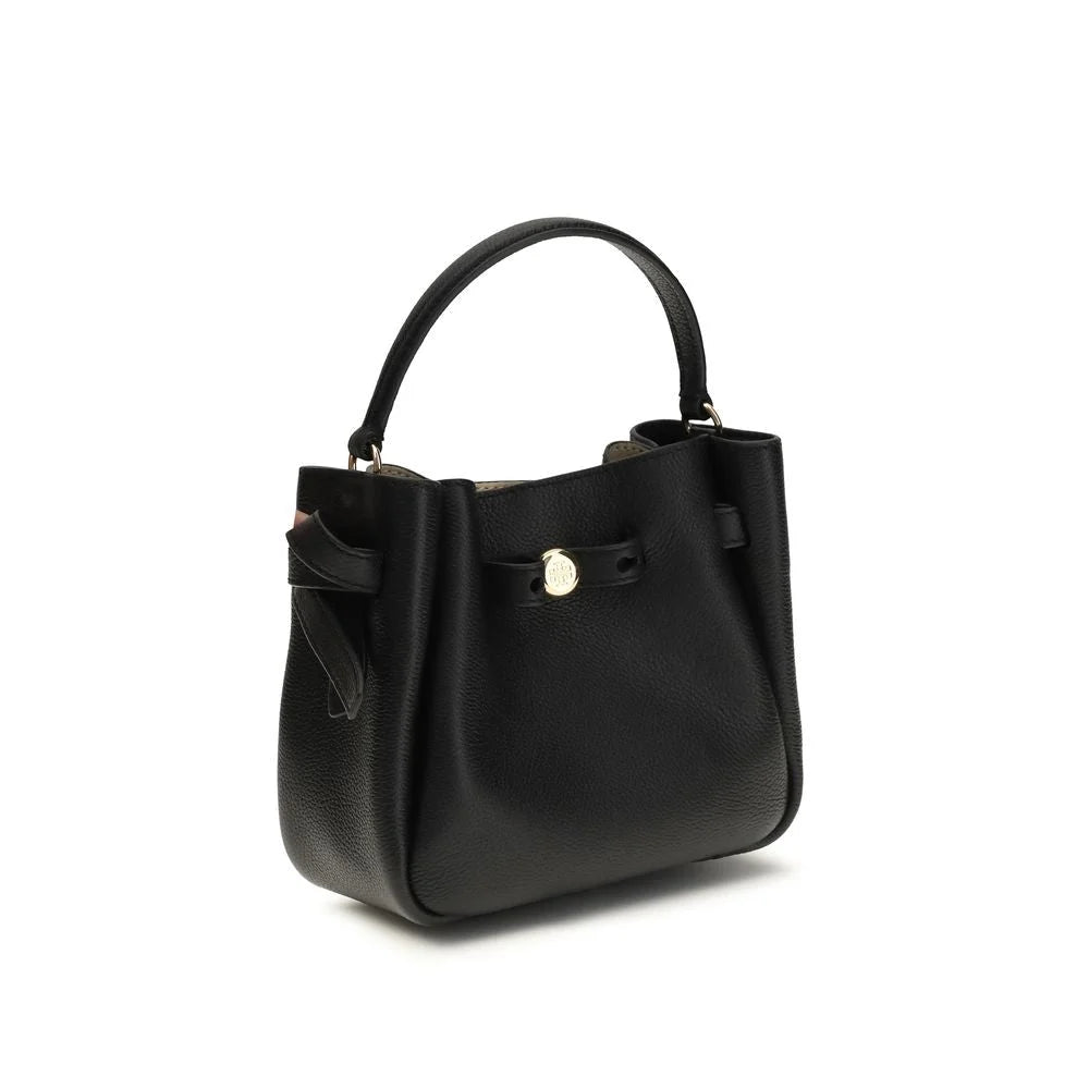 Bolso de hombro Tory Burch Bos Taurus de cuero negro