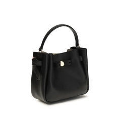 Bolso de hombro Tory Burch Bos Taurus de cuero negro