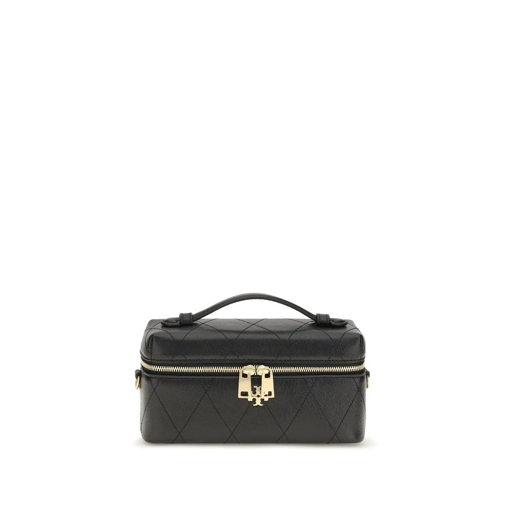 Tory Burch Black Calf Leather Bos Taurus Wallet