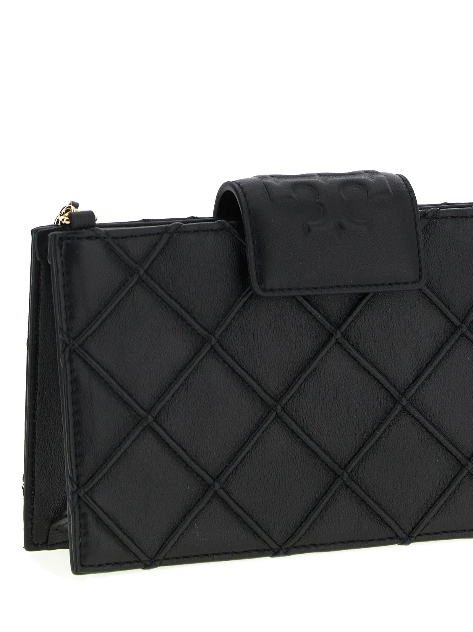 Tory Burch sort lammelæderkortholder