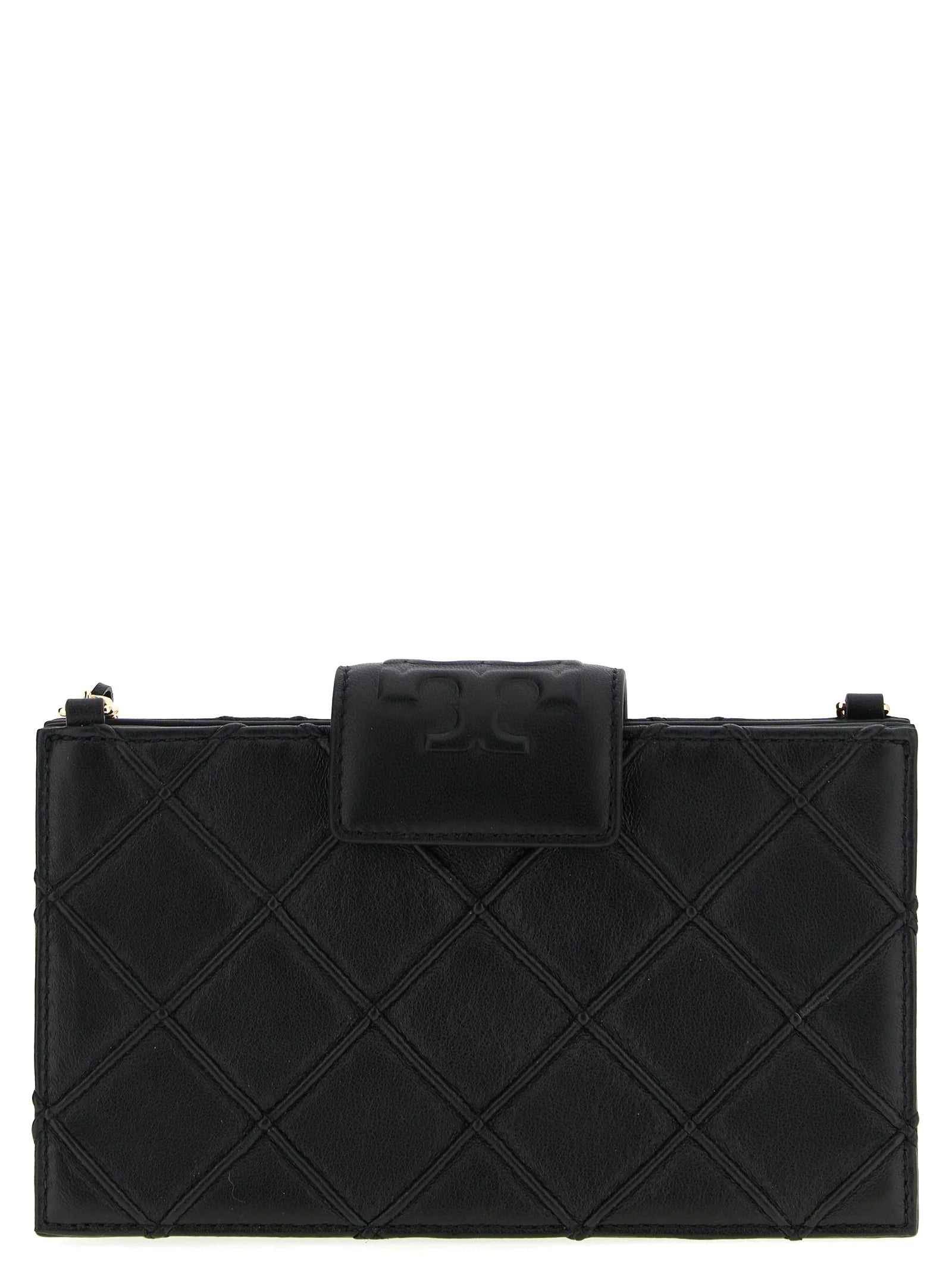 Tory Burch sort lammelæderkortholder