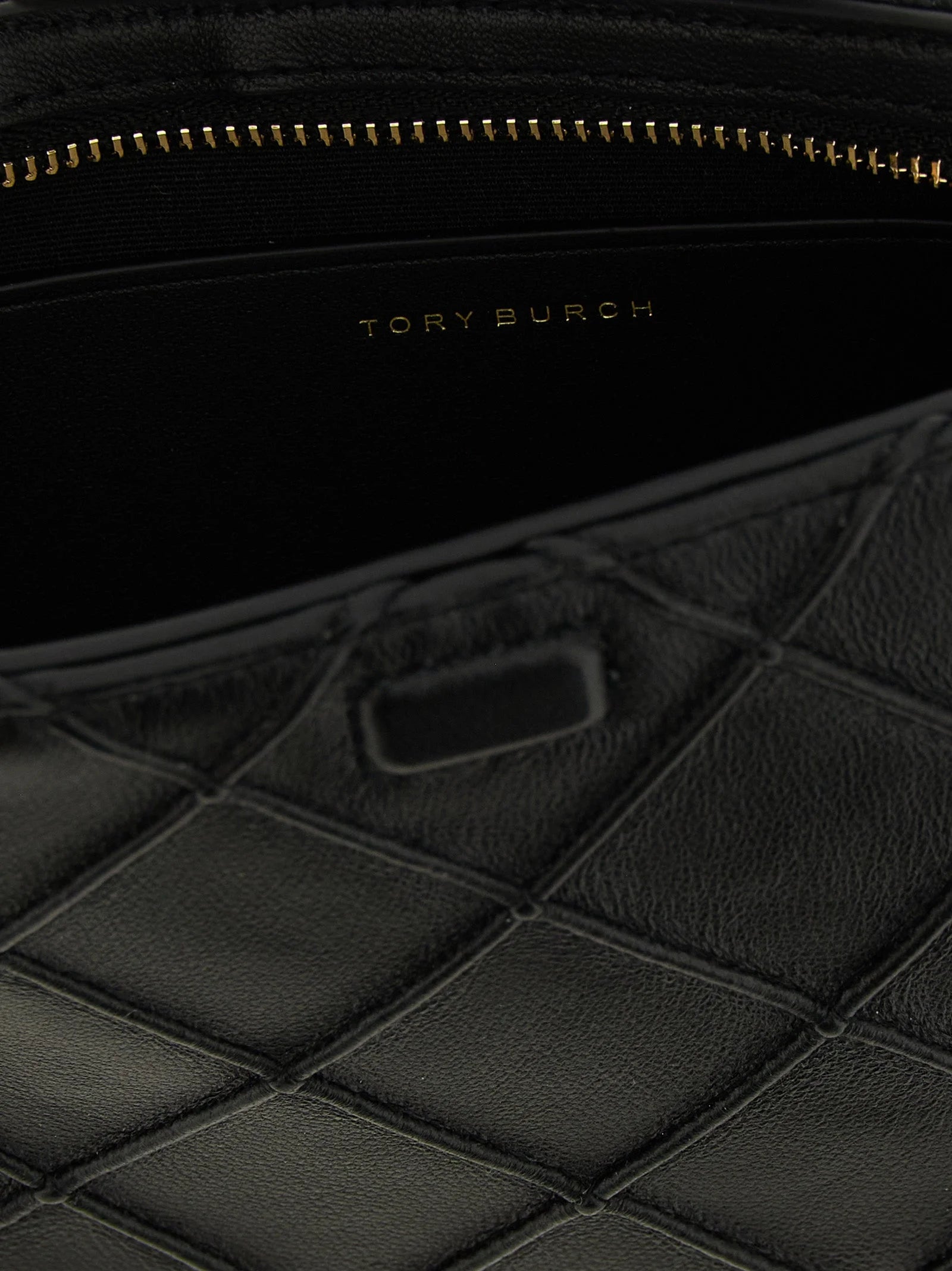 Tory Burch sort lammelæderkortholder