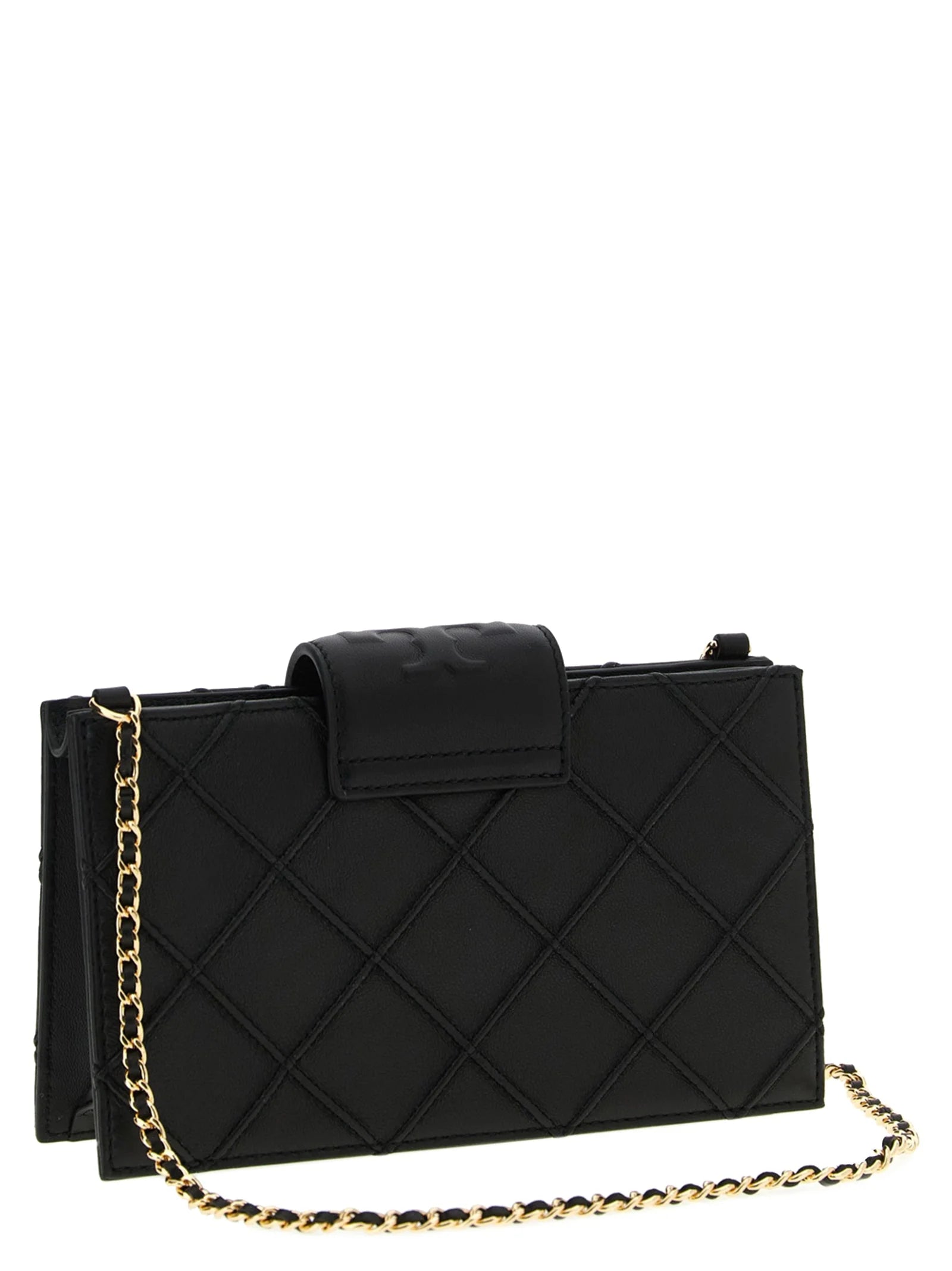 Tory Burch sort lammelæderkortholder