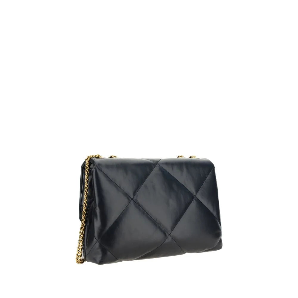 Tory Burch Black Lamb Ovis Aries Shoulder Bag