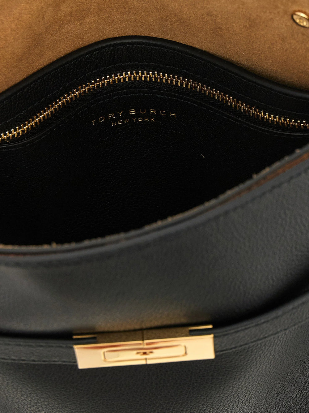 Tory Burch Black Lambskin Crossbody Bag