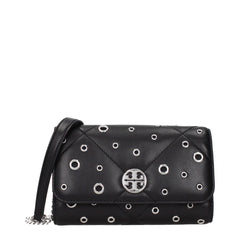 Tory Burch Black Leather Clutch Bag