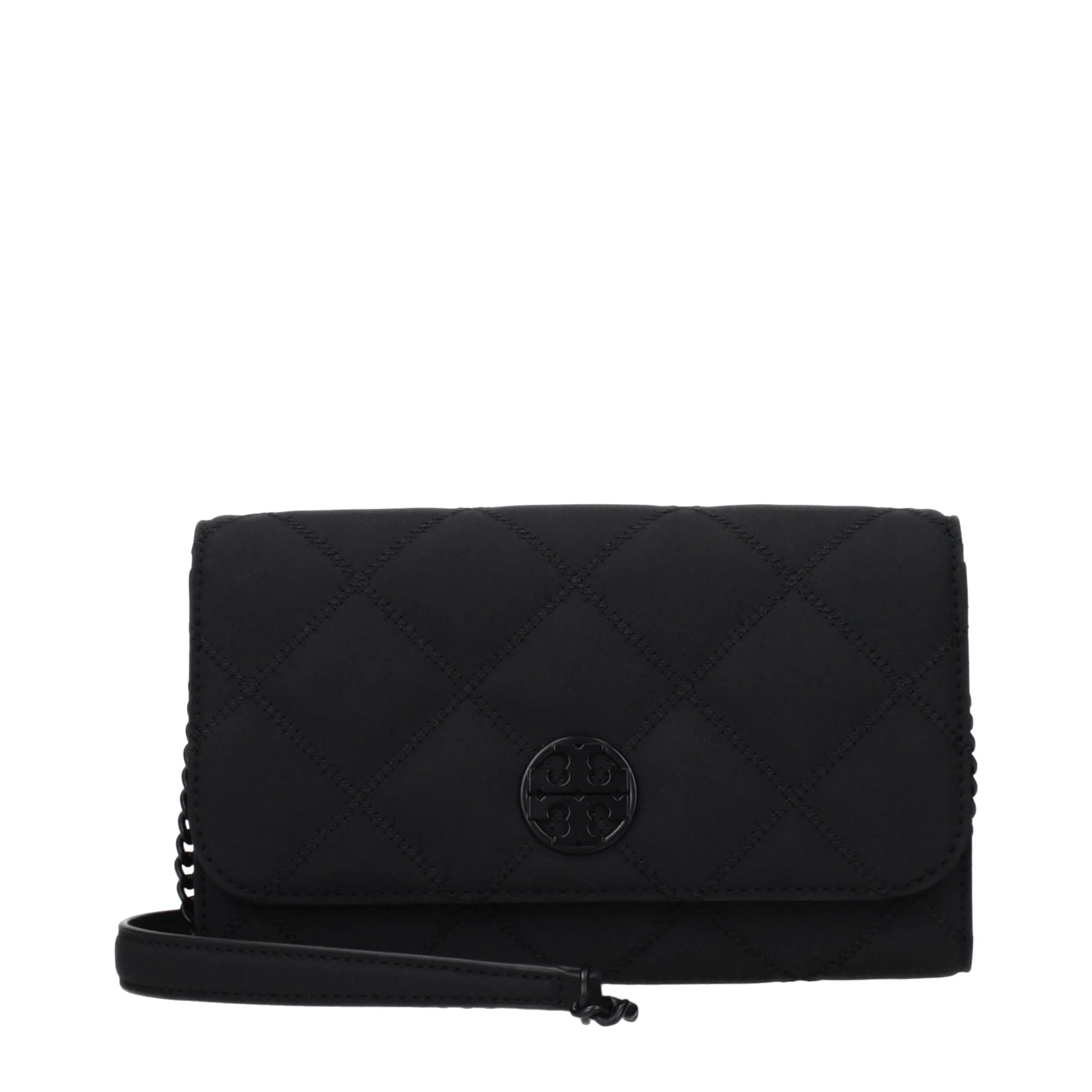 Tory Burch Black Leather Clutch Bag