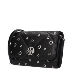 Tory Burch Black Leather Clutch Bag