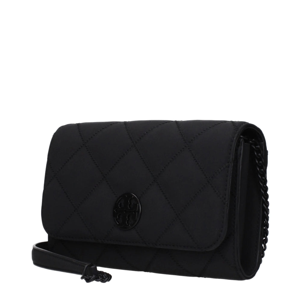 Tory Burch Black Leather Clutch Bag