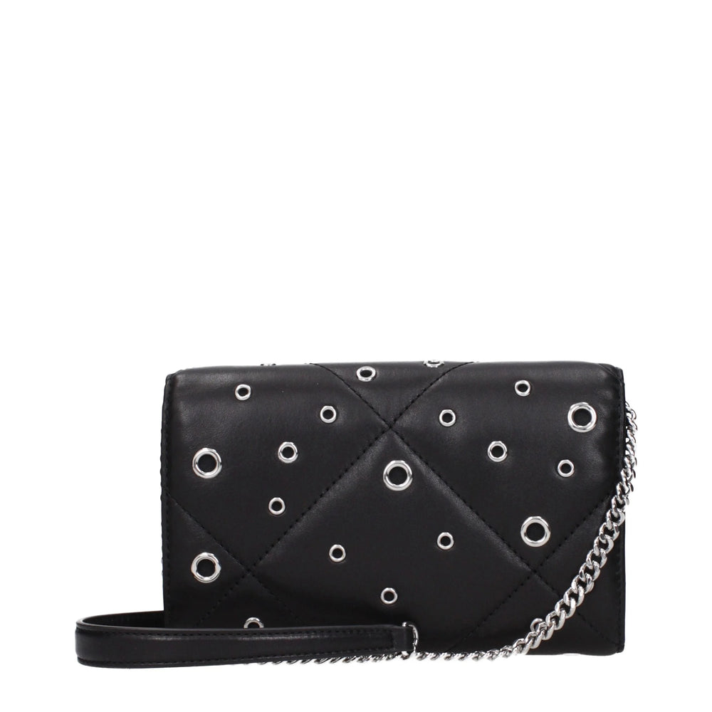 Tory Burch Black Leather Clutch Bag
