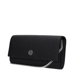 Tory Burch Black Leather Clutch Bags