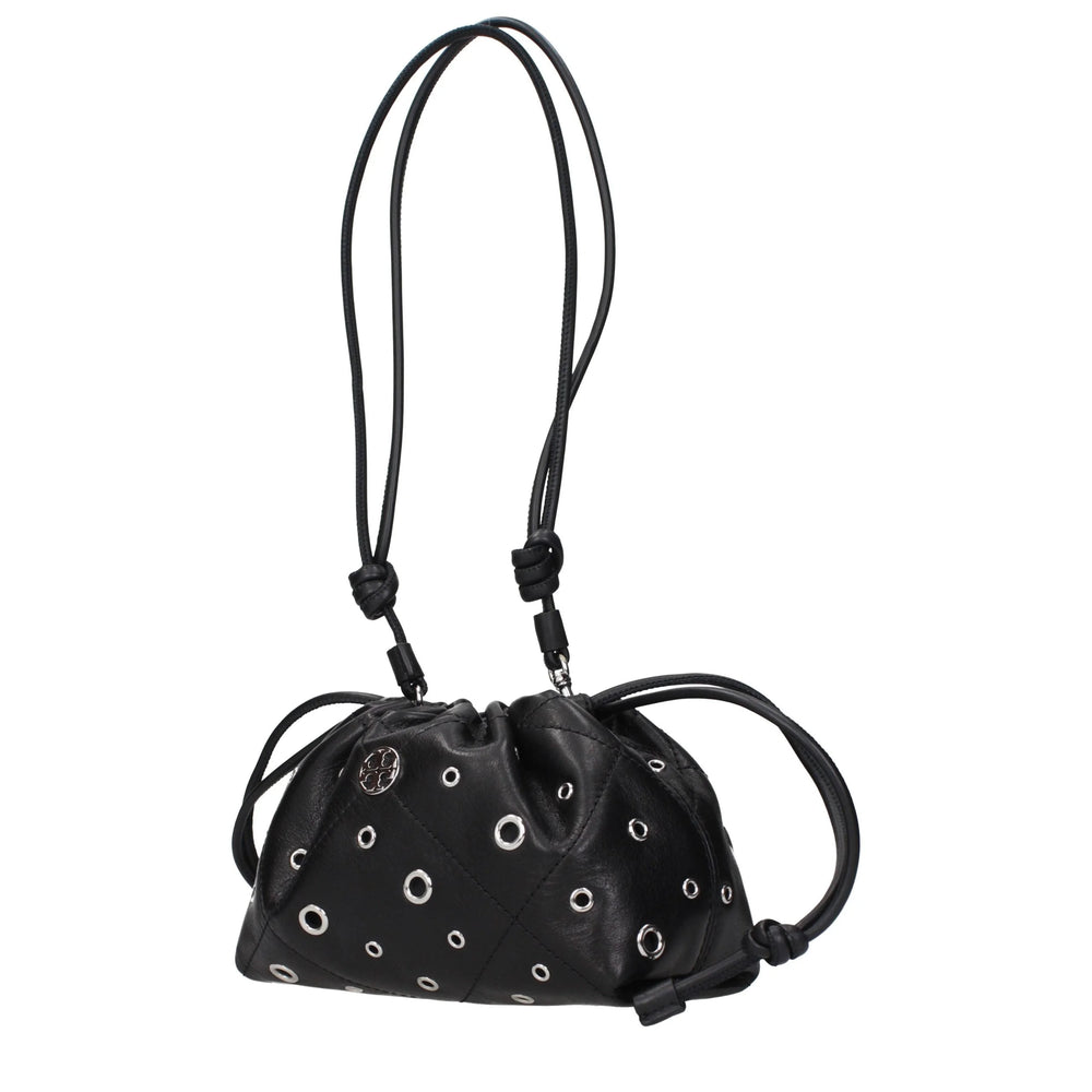Tory Burch Black Leather Shoulder Bag
