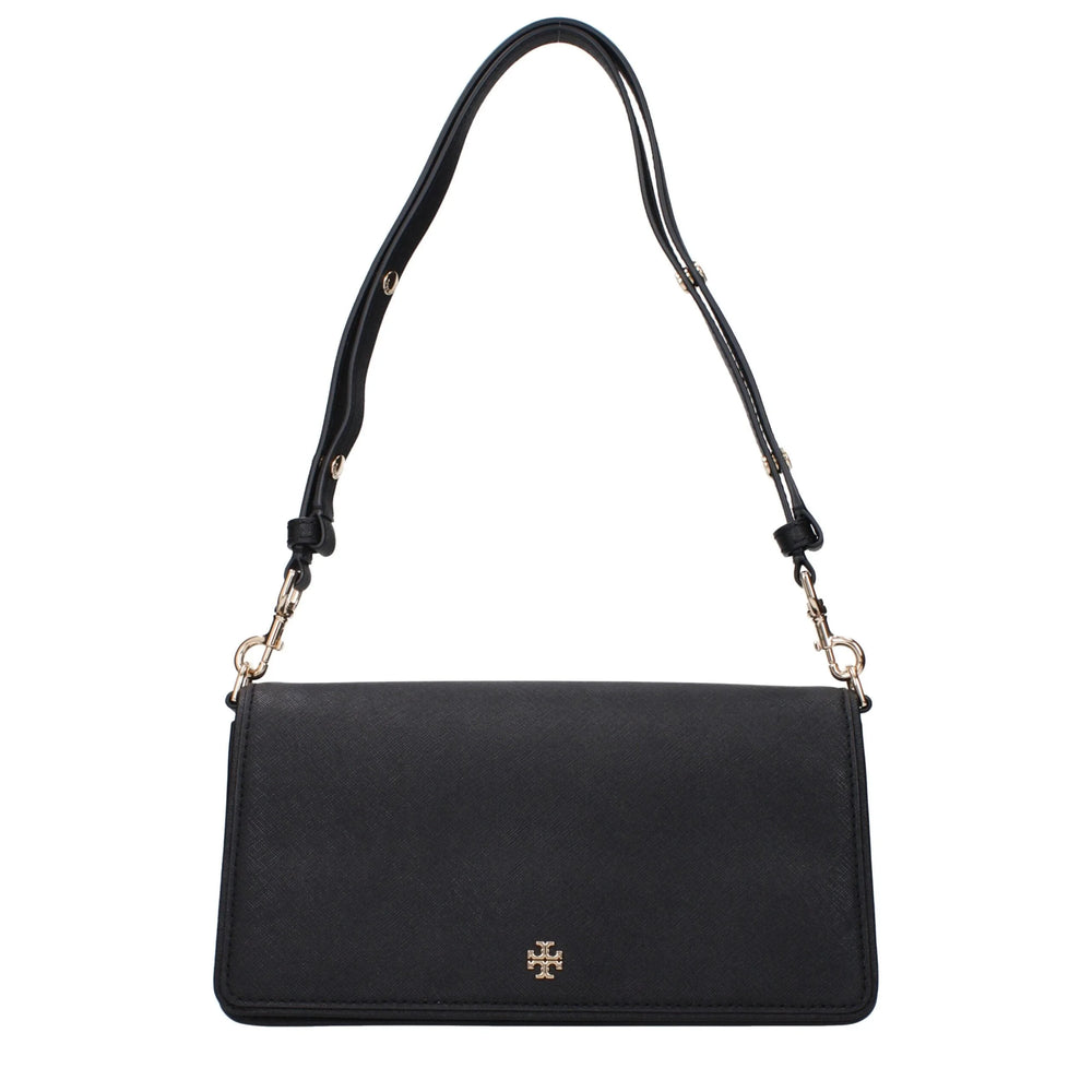 Sacs bandoulière en cuir noir Tory Burch