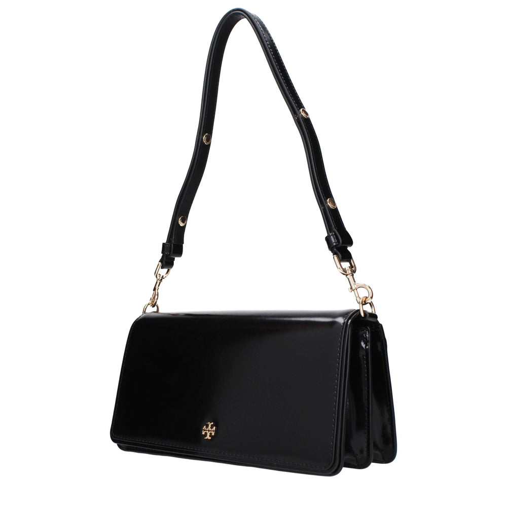 Tory Burch Black Leather Shoulder Bags