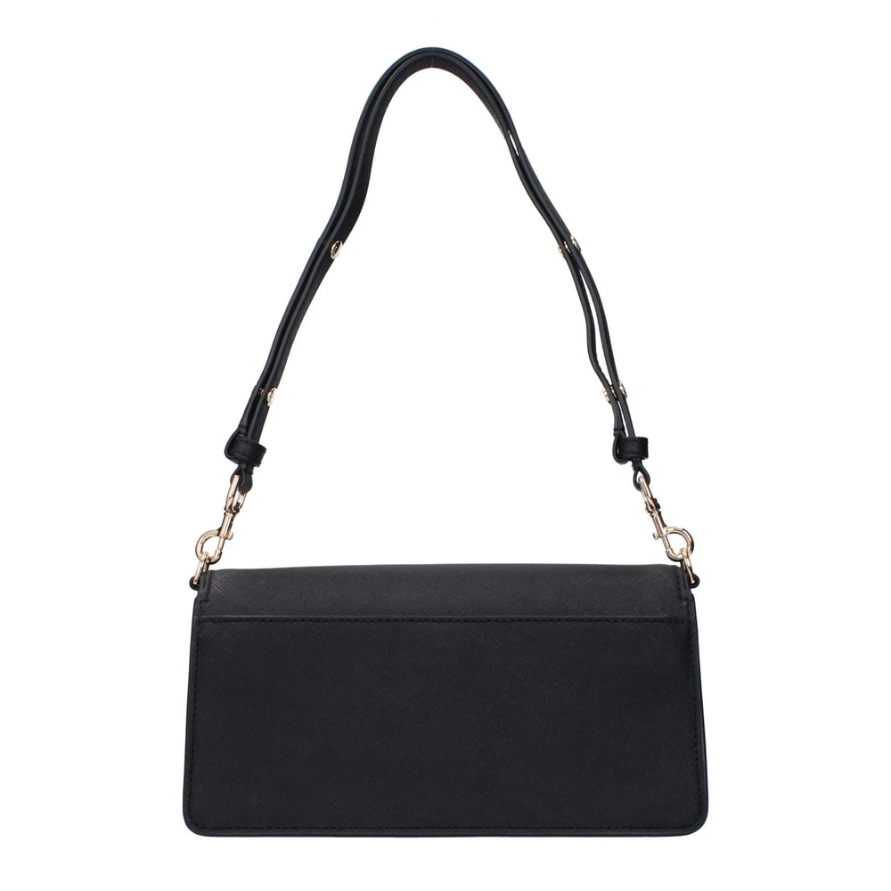 Tory Burch Black Leather Shoulder Bags