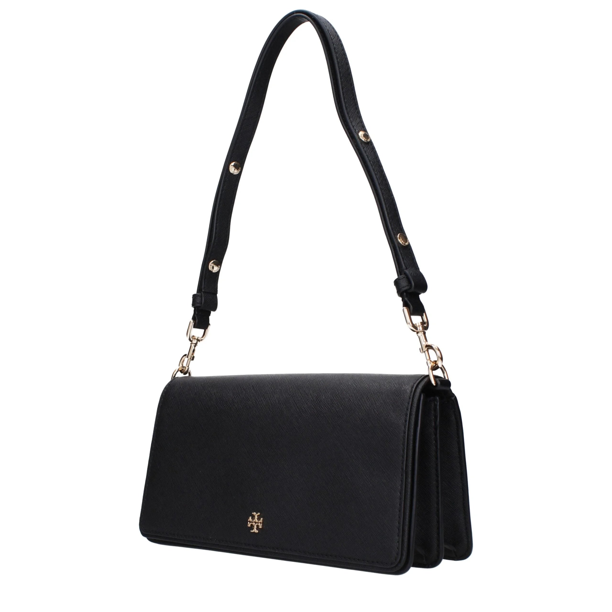 Tory Burch Black Leather Shoulder Bags