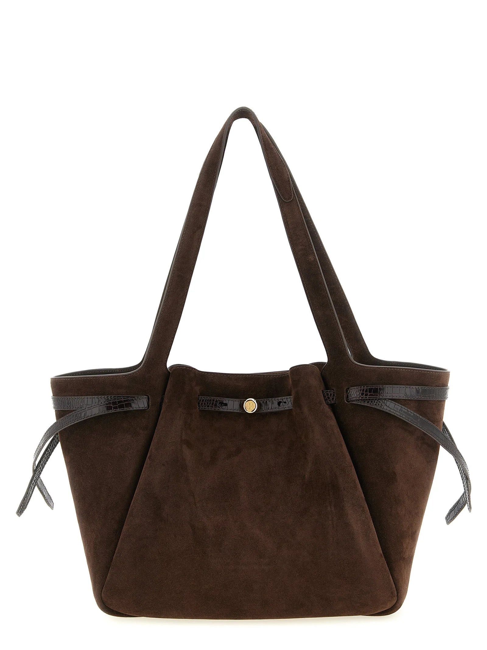 Tory Burch Brown Bovine Leather Tote Bag