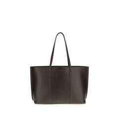 Tory Burch Brown Calf Leather Bos Taurus Handbag
