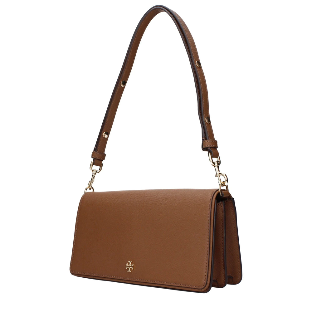 Tory Burch Brown Leather Shoulder Bags