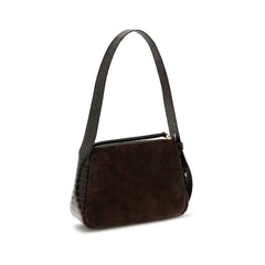 Tory Burch Brown Suede Leather Shoulder Bag