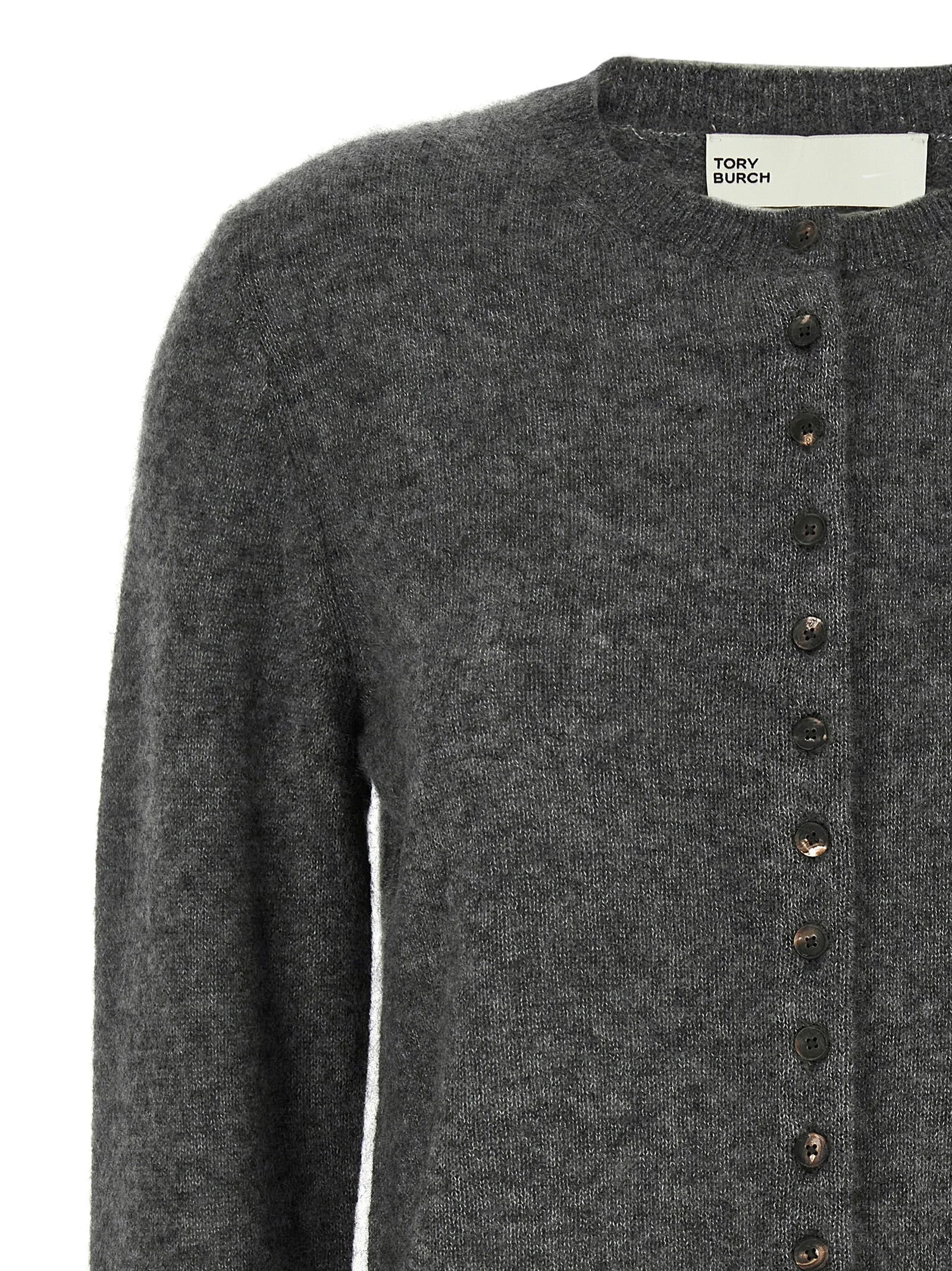 Tory Burch Gray Cashmere Cardigan