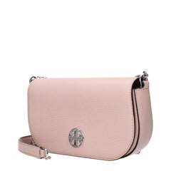 Tory Burch Růžové kožené kabelky přes tělo
