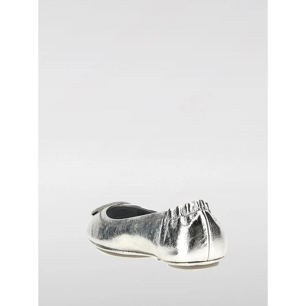 Tory Burch Silver Leather Ballet Flats - EU36/US6