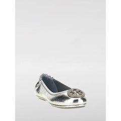 Tory Burch Silver Leather Ballet Flats - EU36/US6