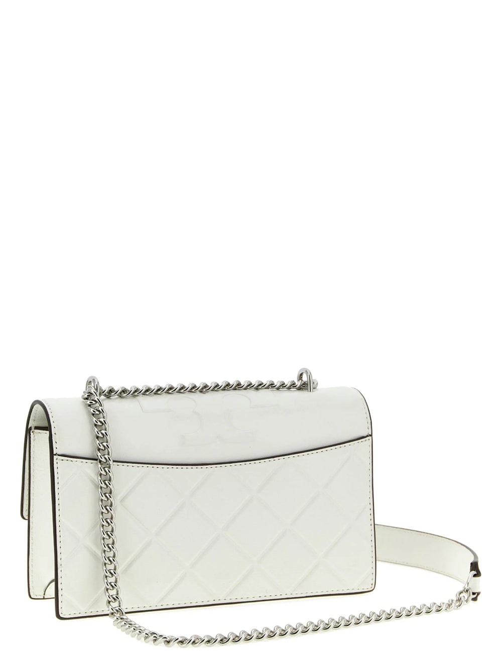 Tory Burch White Goatskin Crossbody Bag