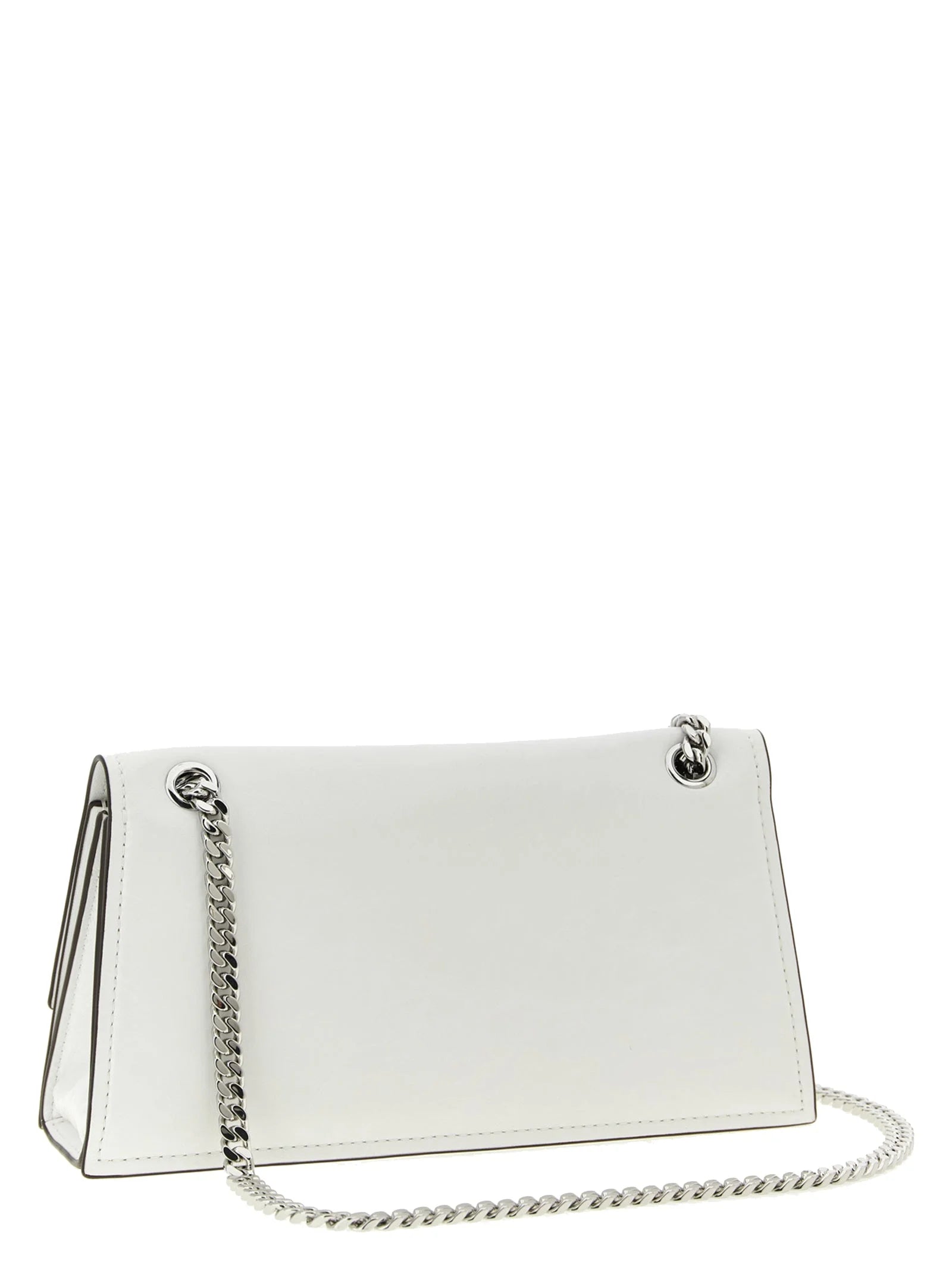 Tory Burch White Lamb Leather Shoulder Bag