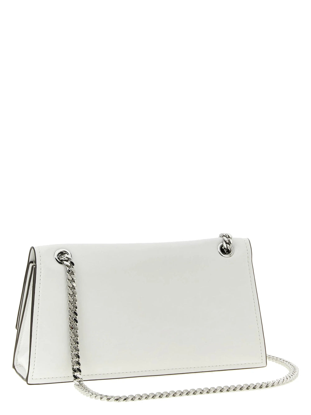 Tory Burch White Lamb Leather Shoulder Bag