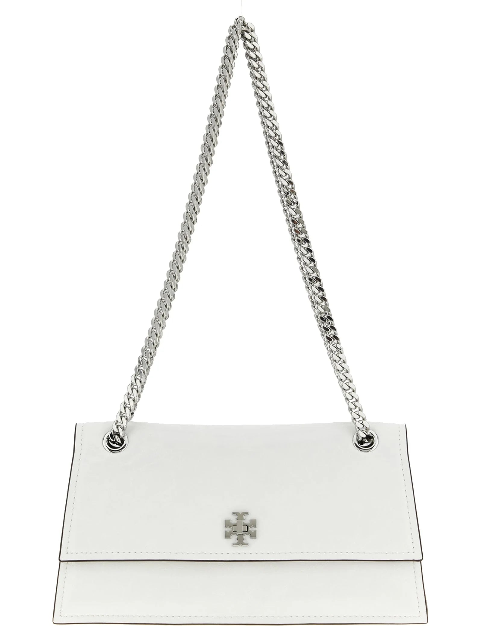 Tory Burch White Lamb Leather Shoulder Bag