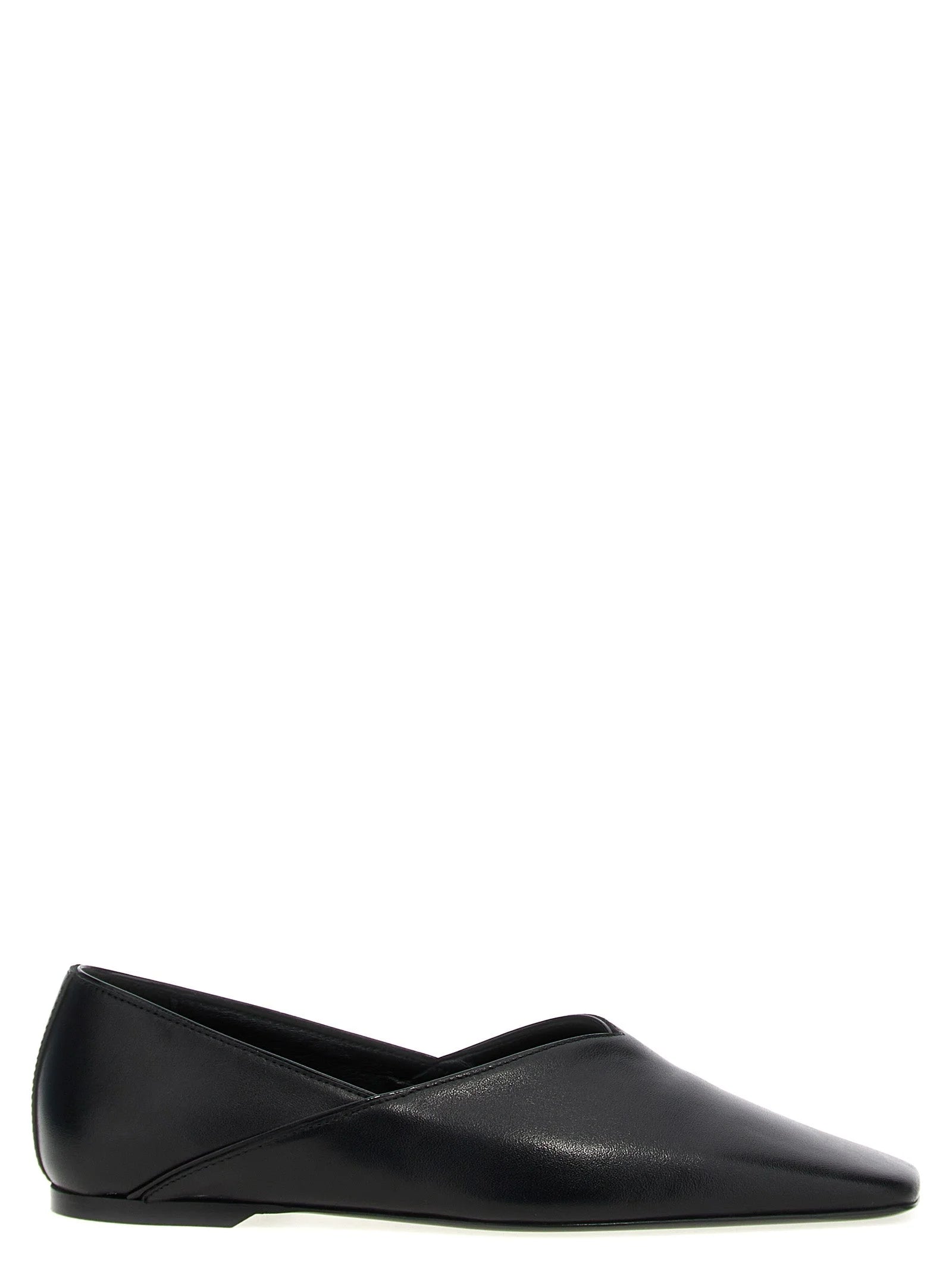 TOTEME Black Calfskin Ballet Flats - EU40/US10