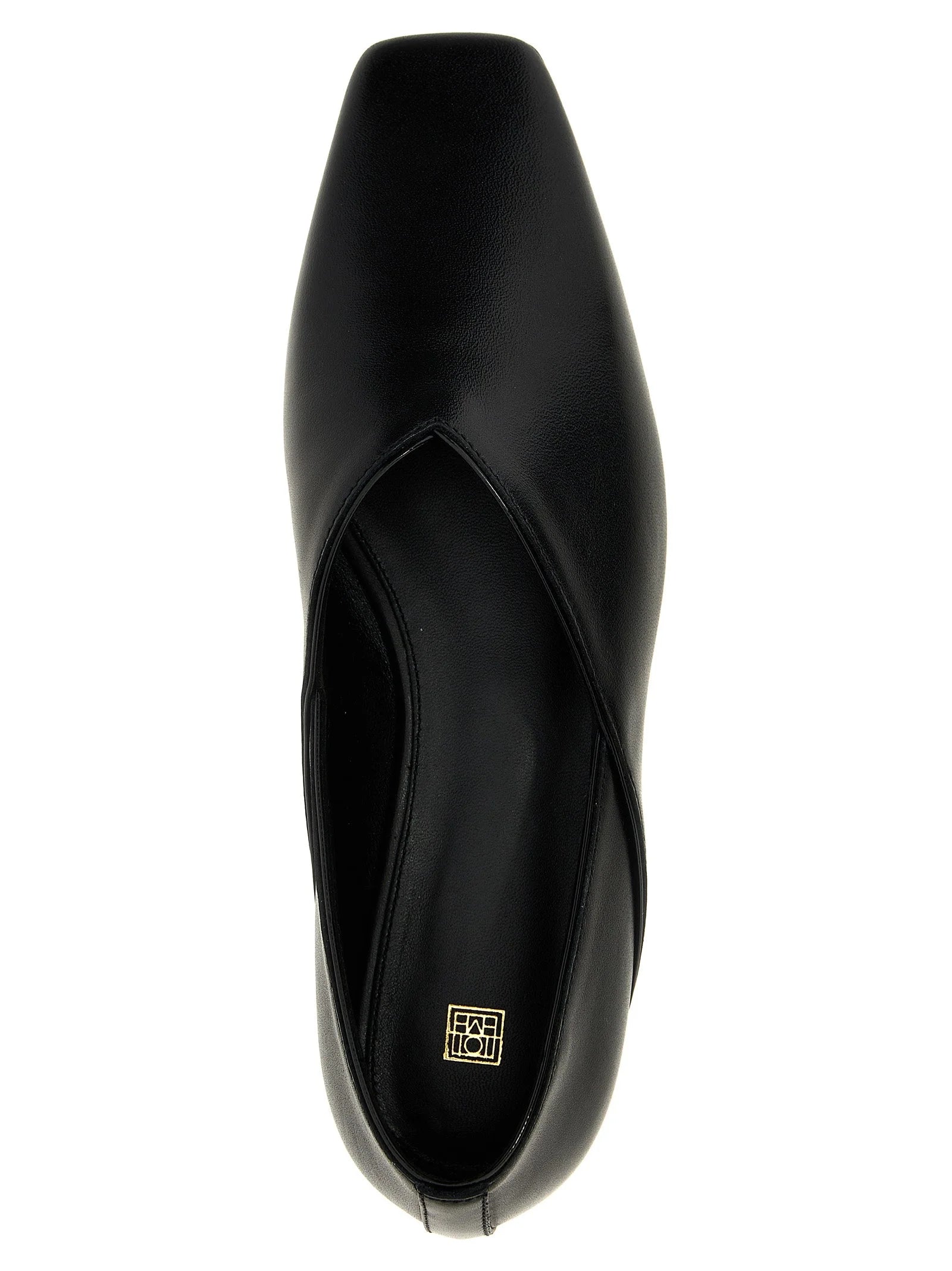 TOTEME Black Calfskin Ballet Flats - EU40/US10