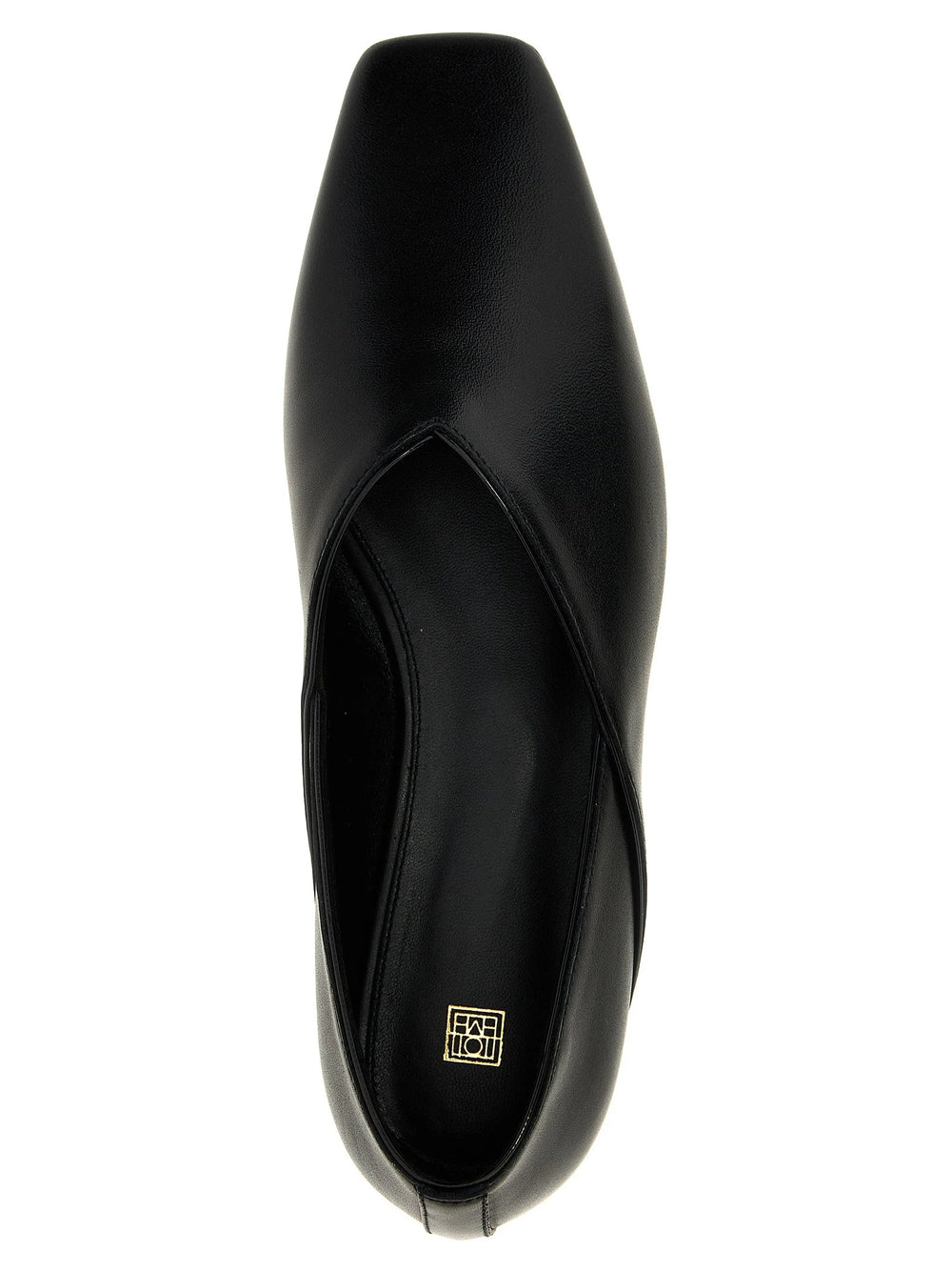 TOTEME Black Calfskin Ballet Flats - EU40/US10