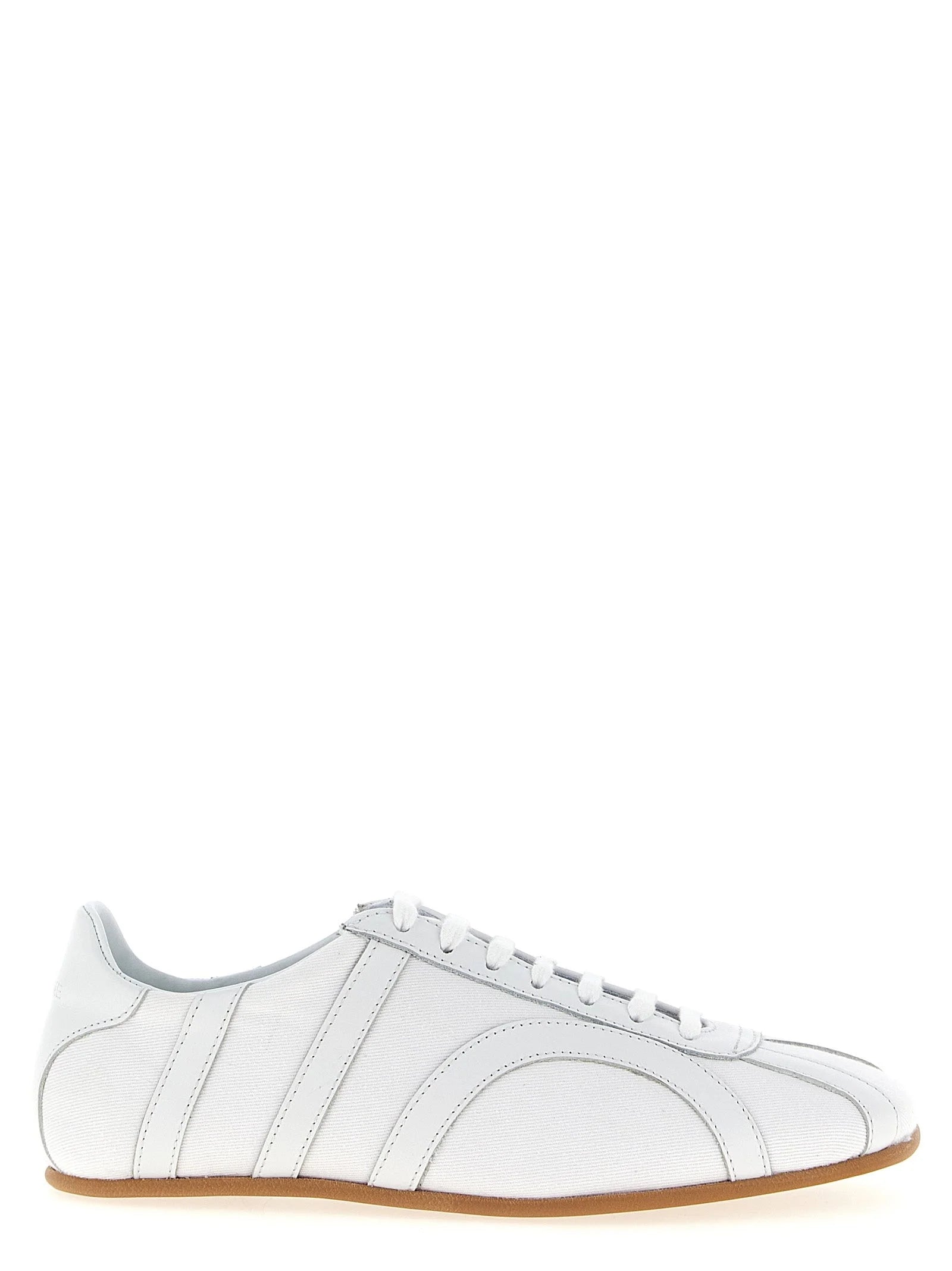 TOTEME White Recycled Cotton Low Top Sneakers