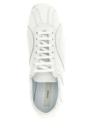 TOTEME White Recycled Cotton Low Top Sneakers