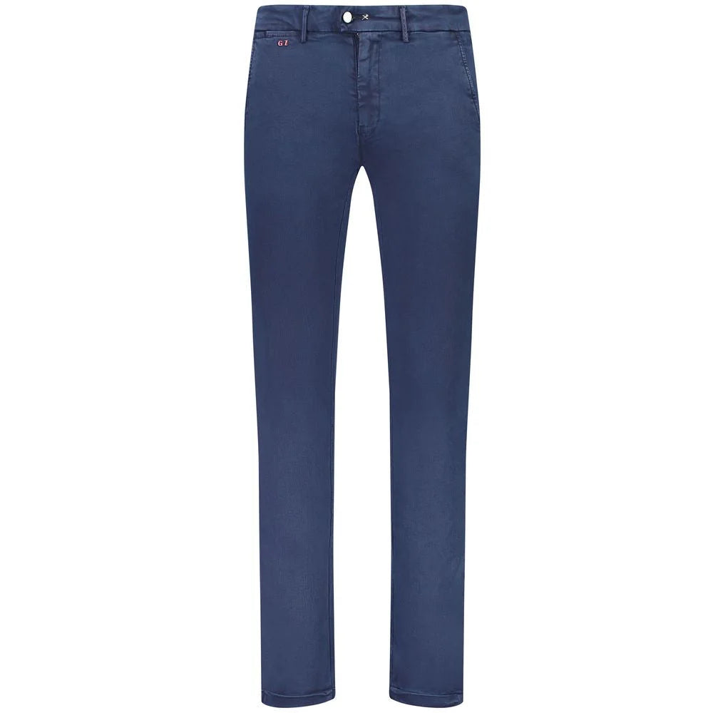 Tramarossa Blue Cotton Men Chino Trouser - Chinos