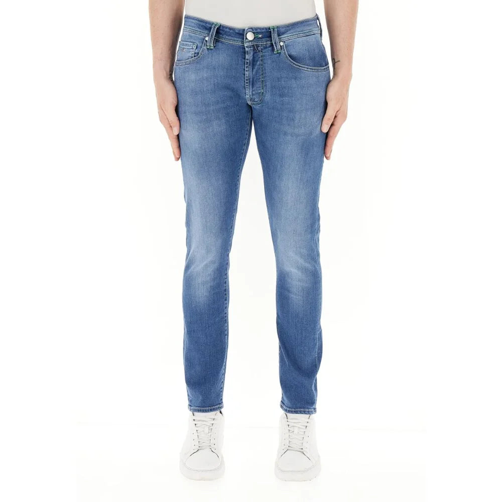Tramarossa Blue Cotton Men Jeans - W33