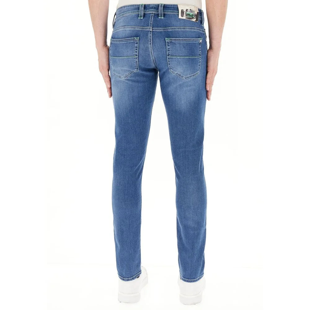 Tramarossa Blue Cotton Men Jeans - W33