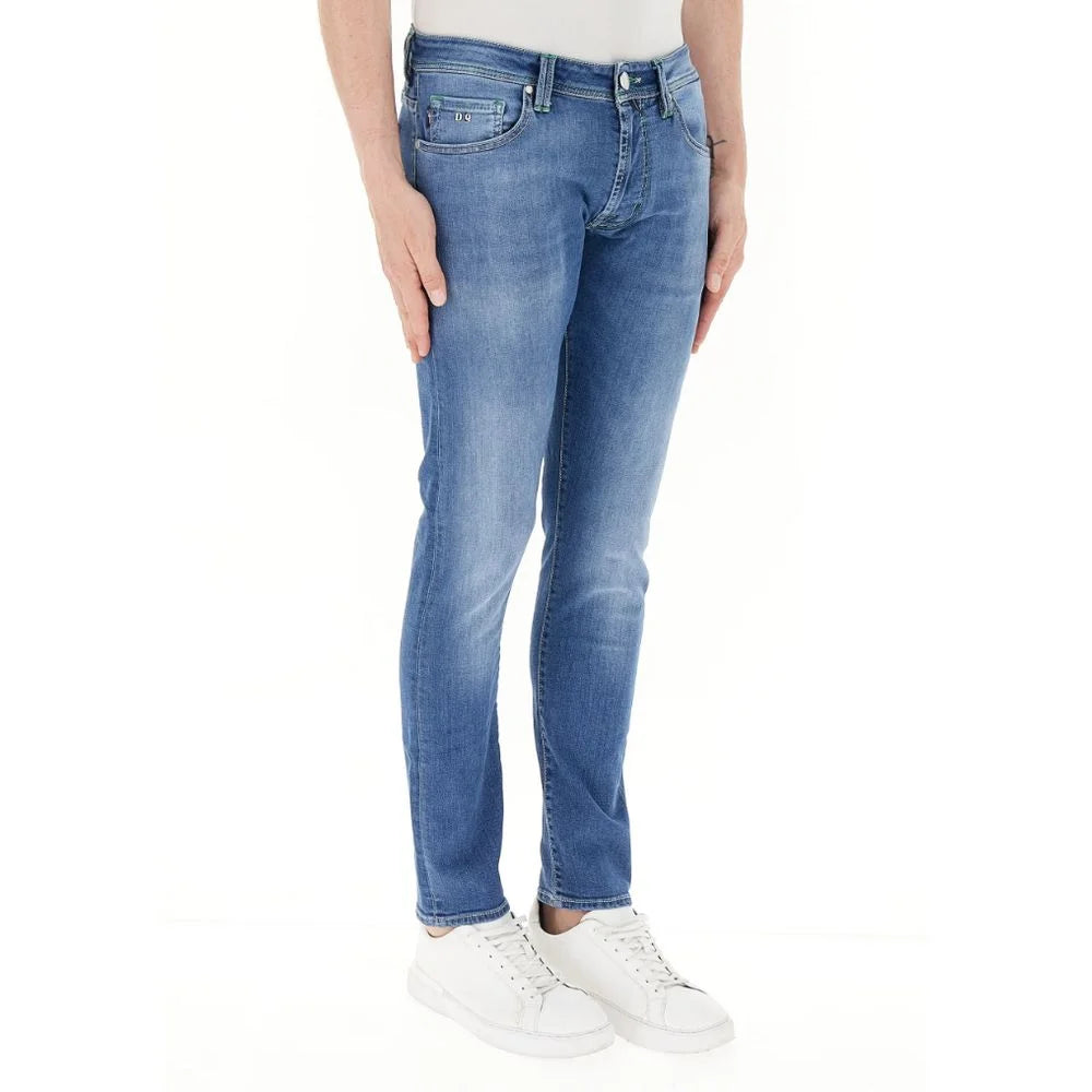 Tramarossa Blue Cotton Men Jeans - W33