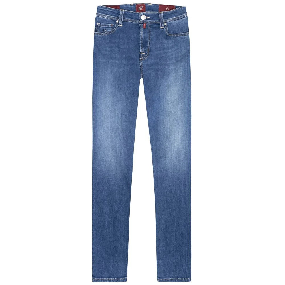 Tramarossa Blue Cotton Men’s Jeans - Jeans
