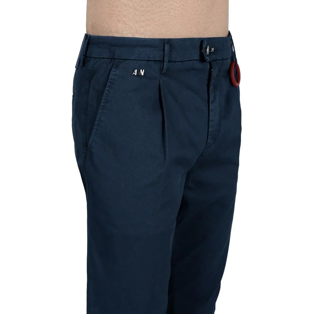 Tramarossa Blue Cotton Pant - Chinos