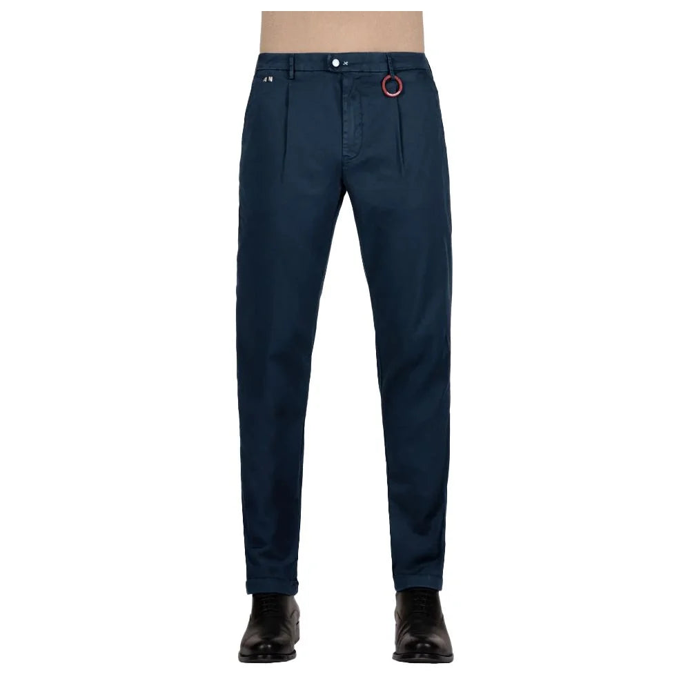 Tramarossa Blue Cotton Pant - Chinos